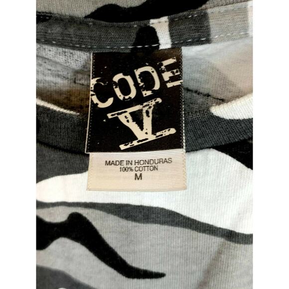 Code 5 Beachcomber Park Black Gray Camouflage T-Shirt Men’s Size Medium - Picture 3 of 6